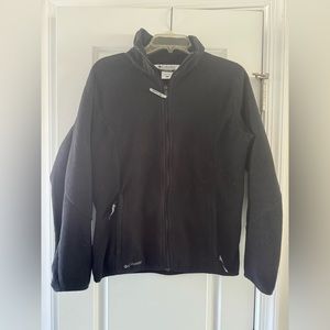 Columbia black fleece zip up jacket